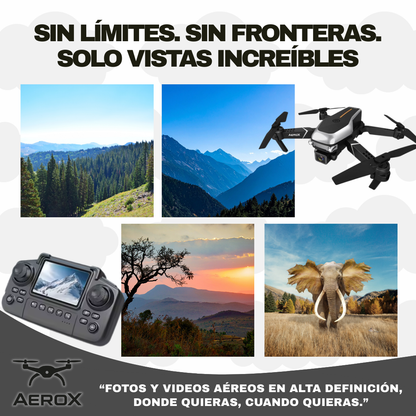 AEROX | CAPTURA EL CIELO CON CALIDAD 4K Y FÁCIL CONTROL + MALETIN GRATIS
