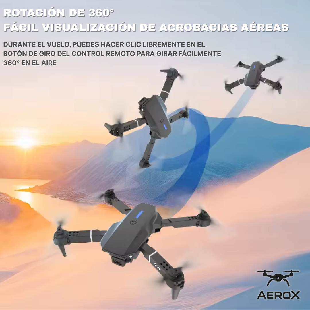 AEROX | CAPTURA EL CIELO CON CALIDAD 4K Y FÁCIL CONTROL + MALETIN GRATIS