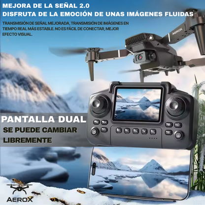 AEROX | CAPTURA EL CIELO CON CALIDAD 4K Y FÁCIL CONTROL + MALETIN GRATIS